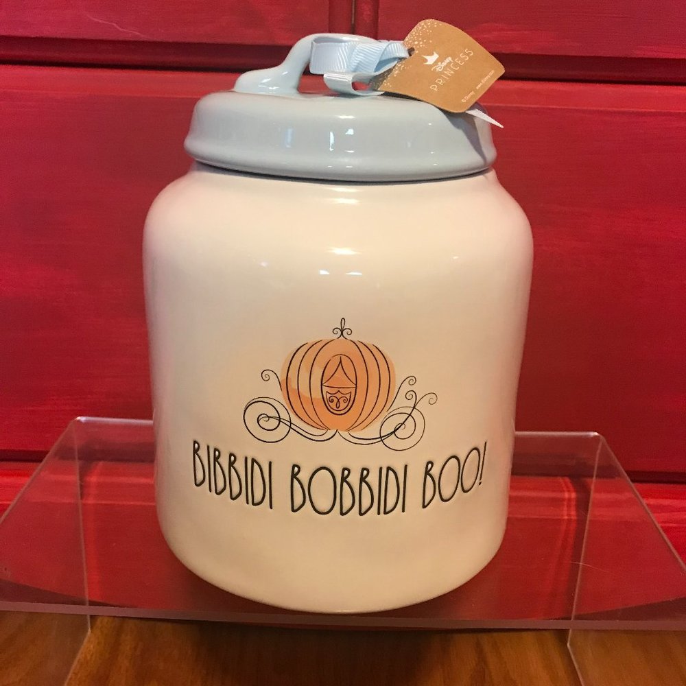 Rae Dunn Disney Cinderella BIBBIDI BOBBIDI BOO! NWT Canister Cookie Jar